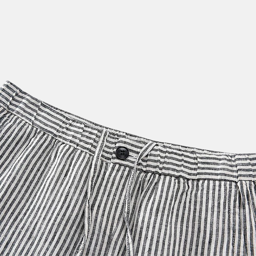 Bermuda Masculina Linho Listrada