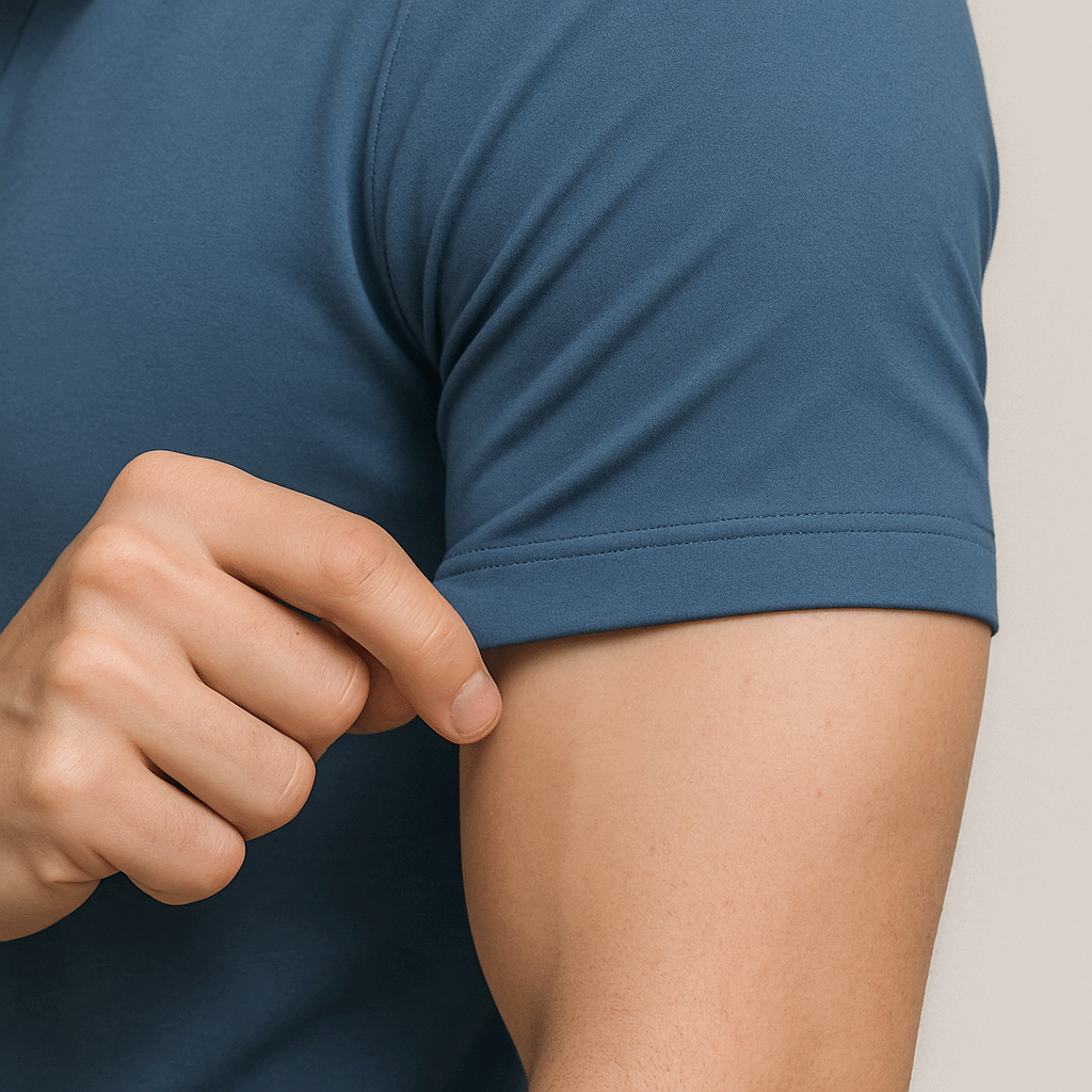 Camisa Polo Masculina em Seda Gelo