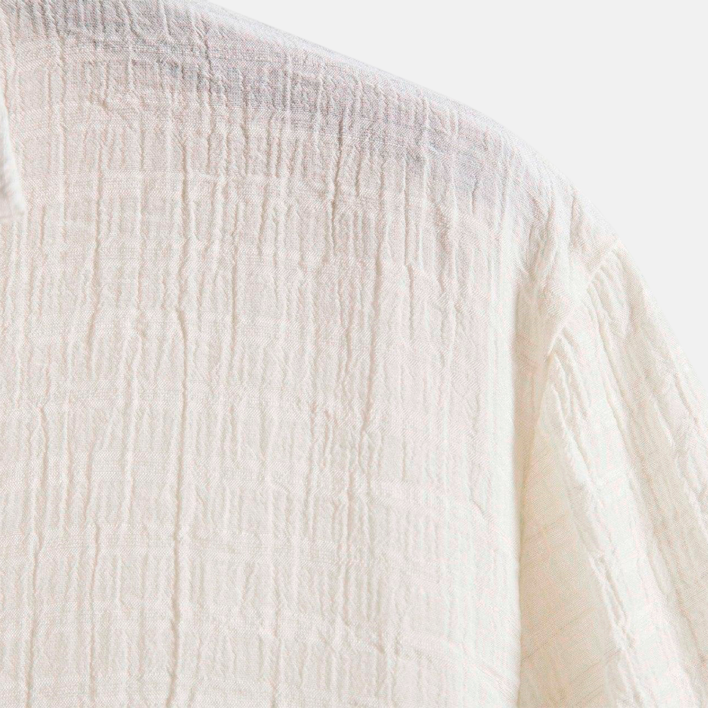 Camisa Manga Curta Playa Off White