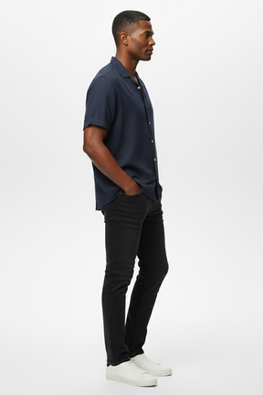 Camisa Manga Curta Lisa Everyday