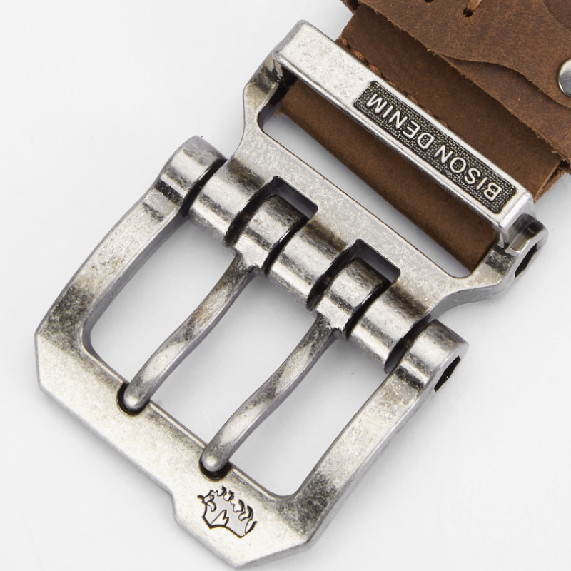 Cinto Masculino de Couro Denim