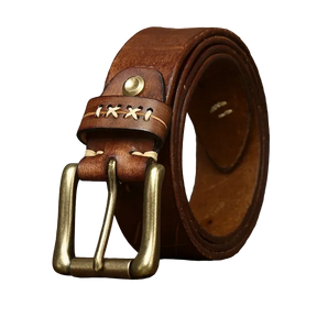 Cinto Masculino de Couro Vintage