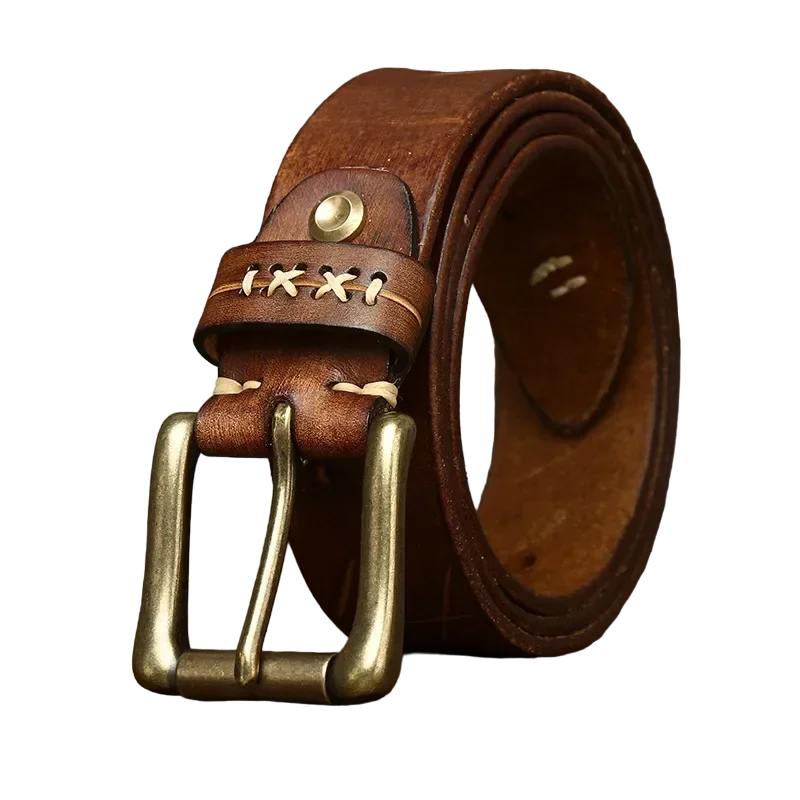 Cinto Masculino de Couro Vintage